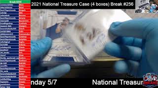 2021 National Treasure Case (4 boxes) Break #256
