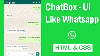 Design ChatBox Like Whatsapp - HTML & CSS screenshot 5