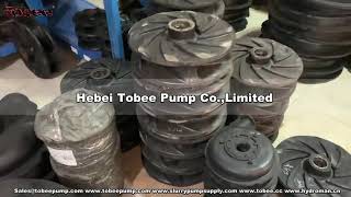 Tobee Rubber Lined Slurry Pump Spare Parts in stock