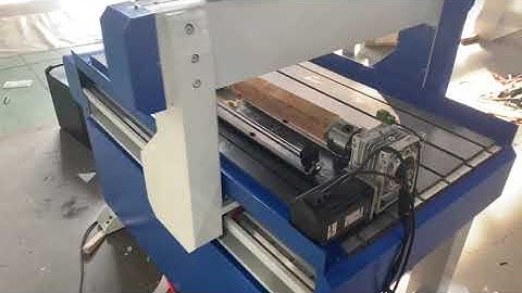 FINEWORKCNC 6090 cnc router mach 3 four axis system with rotary testing video
