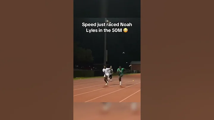 Speed raced Noah Lyles 😳 (via @IShowSpeed) #shorts
