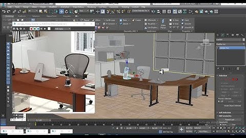 3Dsmax Tutorials, Learn 3D Modeling, Texturing & Lighting an Office Cabin Interior in 3dsmax (P8)