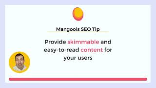 Make your content skimmable &amp; easy to read! #mangoolsseotips