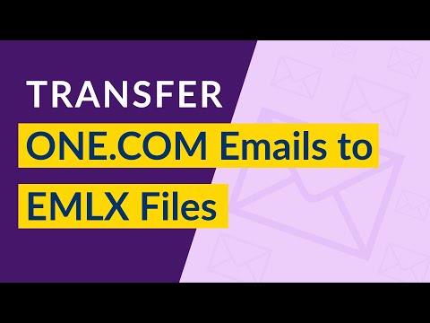 One.com to EMLX Transfer | Export Emails from Webmail One.com to EMLX Easily