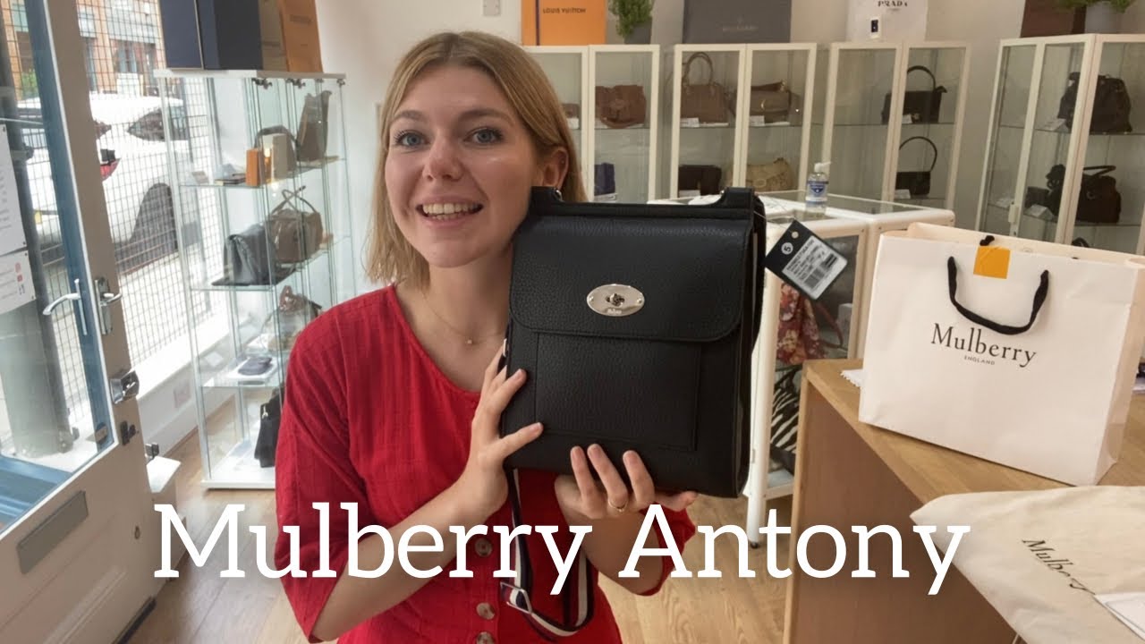 Mulberry Mini Antony Crossbody Bag - Red