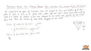 How to solve problems based on surface area and volume of combination of solids -- Vol.6/6
