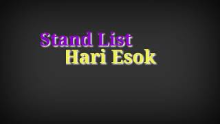 Stand List - Hari Esok (Lyric)