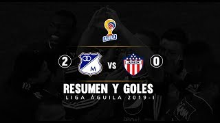 Millonarios vs Junior: resumen y goles del partido 2-0 - Liga Águila 2019-I