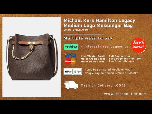 Michael Kors Hamilton XS MINI Satchel Shoulder Crossbody Bag Purse Brown  Luggage | eBay