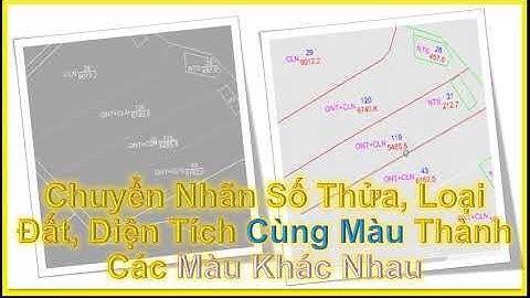 💛 BÀI IV.19_CHUYỂN NHÃN SỐ THỬA, LOẠI ĐẤT, DIỆN TÍCH CÙNG MÀU THÀNH CÁC MÀU KHÁC NHAU TRONG GCADAS