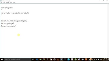 exception handling in java part 1 -  try,catch ,finally block