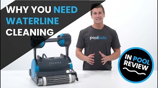 How to Keep Algae and Scum off the Tileline in a Pool - Maytronics Dolphin Waterline Cleaning Review