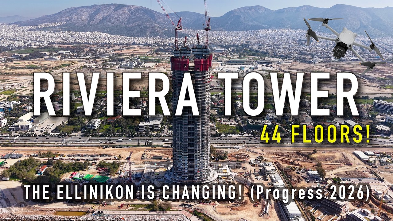 The Ellinikon 2026: Riviera Tower reaches 44th floor & Hard Rock Casino Update!
