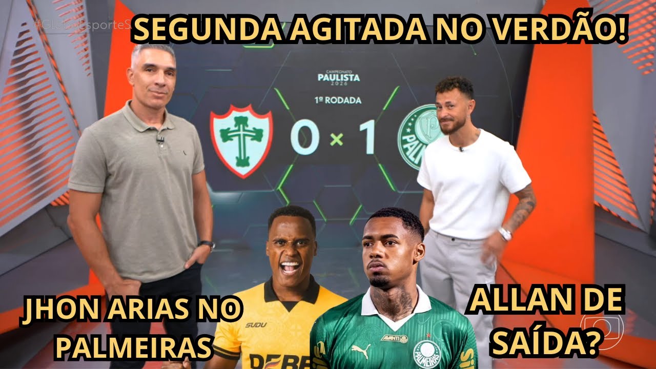 SEGUNDA AGITADA! ARIAS NO VERDÃO, ALLAN DE SAÍDA? C/  4 DIAS DE TREINO, PALMEIRAS ESTREIA C/ VITÓRIA