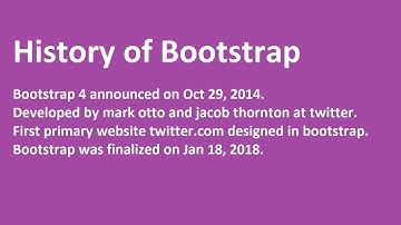 History of bootstrap & upcoming major features of bootstrap 5 हिंदी में (2020)