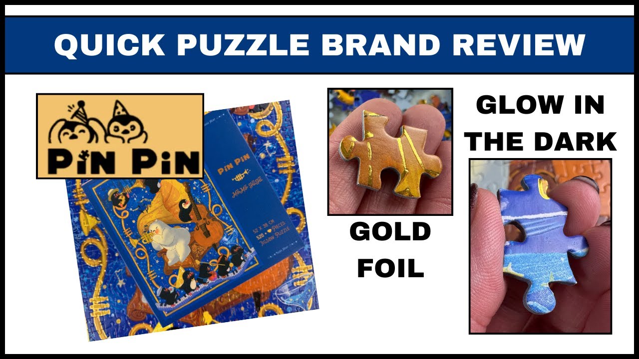 Gold Foil and Glow-in-the-Dark Effects are Blended into one Jigsaw