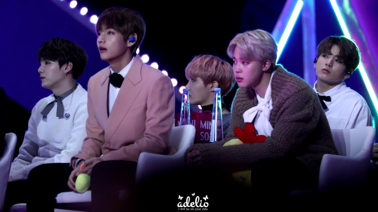 170114 골든디스크어워즈 대기석 아이오아이 무대 리액션 지민 focus