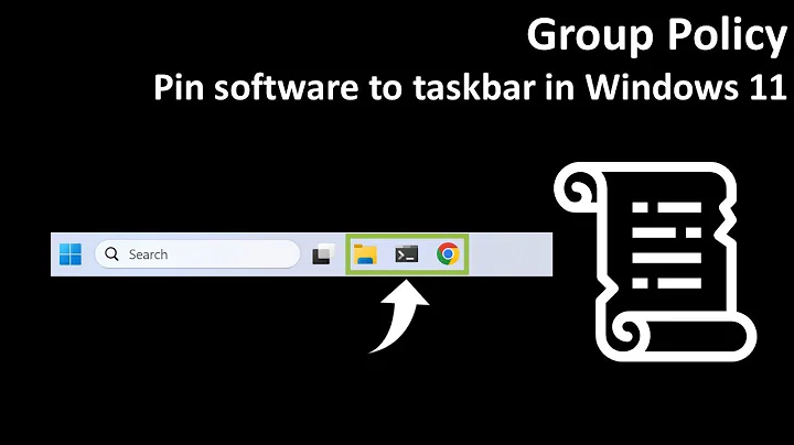 Group Policy: Pin software to taskbar in Windows 11