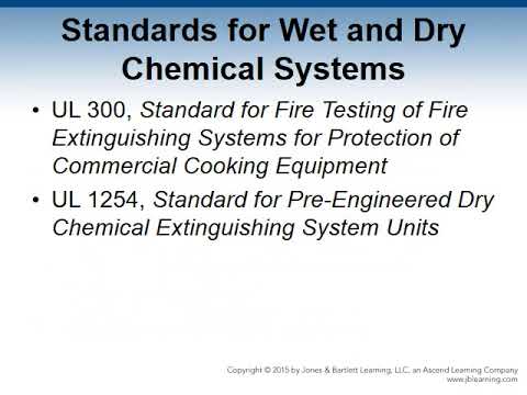 Fixed Wet And Dry Chemical Extinguishing Systems