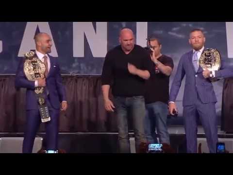 UFC 205 On Sale Press Conference: Eddie Alvarez vs Conor McGregor Faceoff