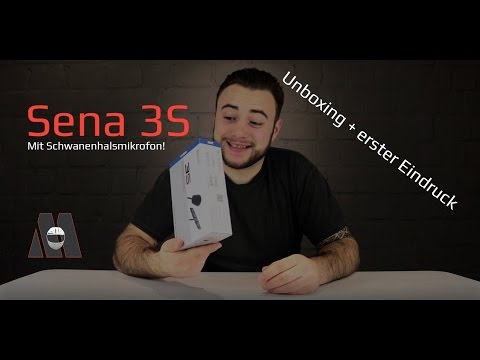 Sena 3s mit Schwanenhalsmikro Unboxing - Erster Eindruck (deutsch)