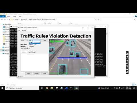 Traffic rules violation detection in python || data science project ...