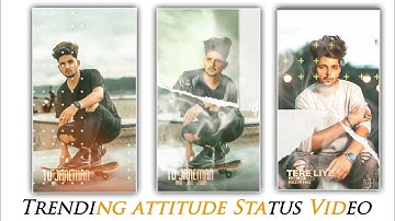 How To Make Attitude Boy Whatsapp Status Editing In Kinemaster ll Kinemaster Status Editing