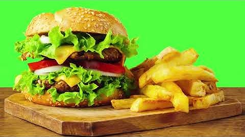 Green Screen Best Burger Vector #short