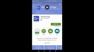 Copy Any Text From Android Apps like Youtube, Facebook, twitter with Universal Copy