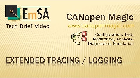 CANopen Magic: Extended tracing and logging