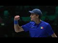 Cilic vs Sinner | CROATIA vs ITALY | Quarter-finals Match 2 Highlights