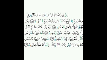 11 - سورة هود ١٠٣-١٠٧ - ماهر المعيقلي