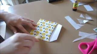 DIY envelope tutorial NO measuring using three items! Paper, scissors, glue.