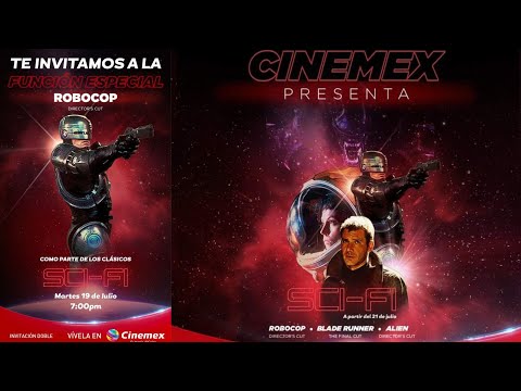 ASÍ FUE EL EVENTO SCI-FI ROBOCOP DIRECTOR'S CUT EVENTO ESPECIAL EXCLUSIVAMENTE DE CINEMEX ANTARA