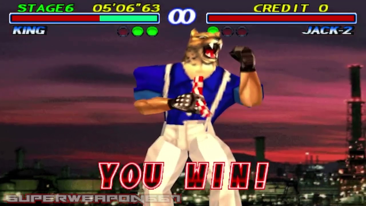 鉄拳2 (Tekken 2) - キング！ 獣司祭が帰ってくる - YouTube
