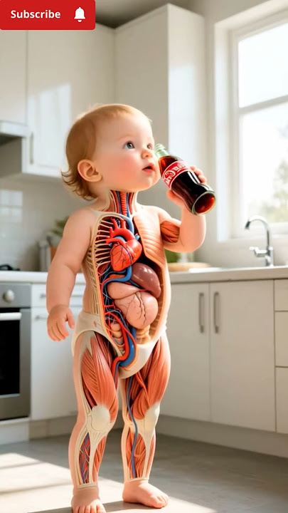 'What Happens When a Baby Drinks Coke? 😱 | Shocking Anatomy Visual!'#BabyDrinksCoke #CocaCola#Shorts