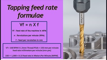 how to calculate feed rate formula || vmc programming || tapping feed rate calculation
