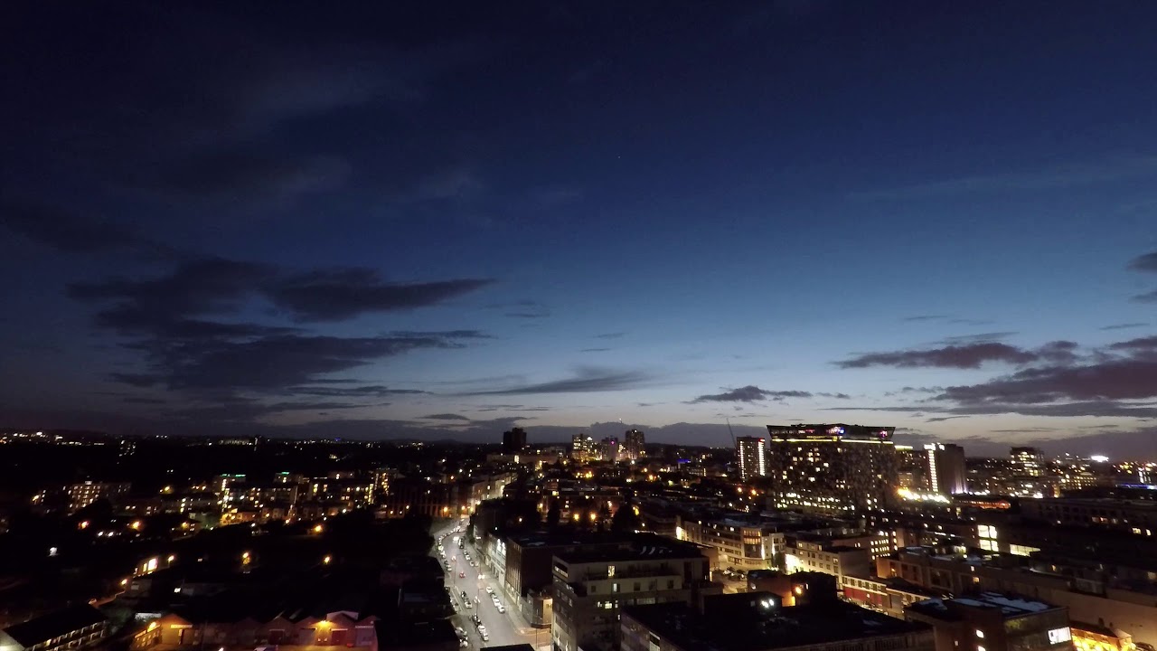Timelapse of sunset in Birmingham, UK YouTube