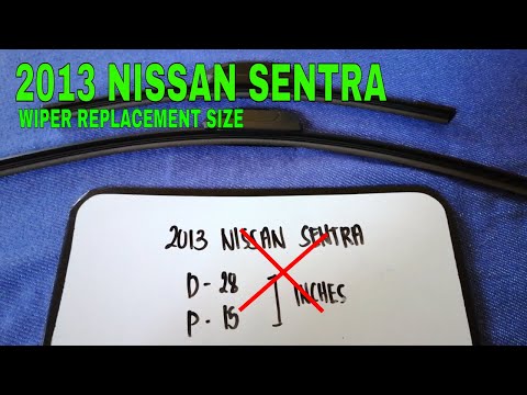 🚗 🚕   2013 Nissan Sentra Wiper Blade Replacement Size 🔴