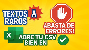 📂 Cómo abrir archivos CSV con tildes y ñ sin errores en Excel 😎
