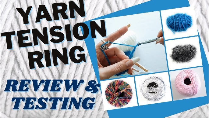 How to use a crochet yarn tension guide ring 😍These rings are free ri, Crochet  Yarn