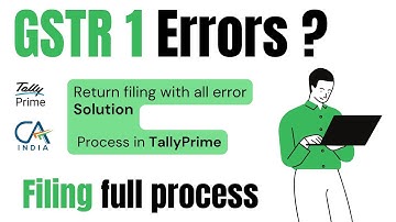 GSTR 1 Error and Solution and HSN Seperate offline excel in TallyPrime 6.1 | 2025