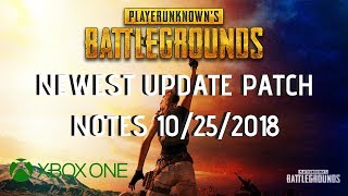 XBOX PUBG NEWEST UPDATE 10/25/2018 - PATCH NOTES FOR NEW GUNS, VEHICLES AND MORE!!!