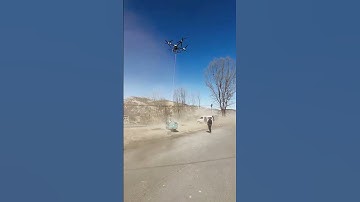 The process of freight drone hoisting- Good tools and machinery make work easy