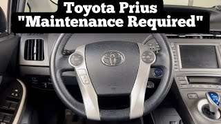 How To Clear Maintenance Required Light On 2010 - 2015 Toyota Prius - Reset Oil Change Required