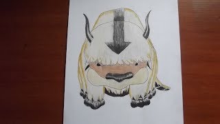 Speed drawing: Appa - Avatar The Last Airbender