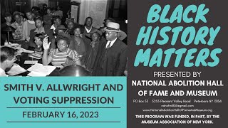 Smith v. Allwright and Voting Suppression (1944)