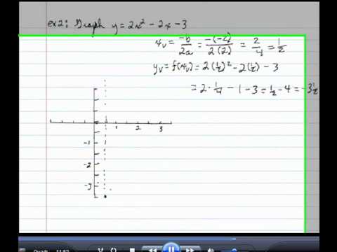 Quadratic Functions Standard and General Forms Pt 2.wmv - YouTube