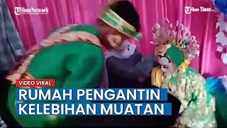 VIRAL Video Detik-detik Rumah Pengantin Roboh Saat Akan Ijab Kabul