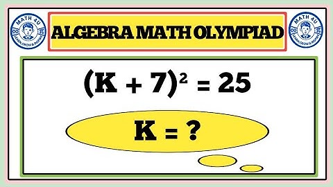 Nice Algebra Math Simplification | Find the value of “ K ”.